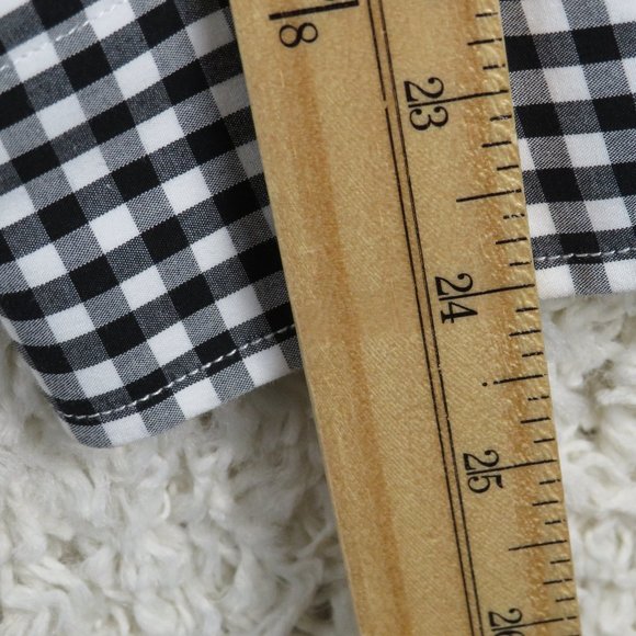 Nick Graham* Men's Long Sleeve‎ Button Down Curved Hem Checkered Shirt~ Medium - Picture 10 of 12